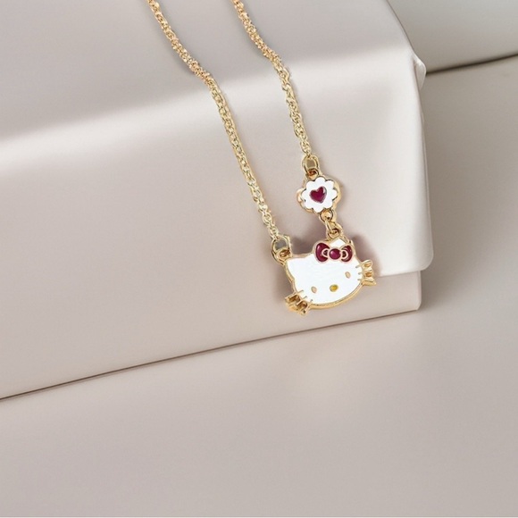 Hello Kitty Pendant Chain Necklace Lot of 3 - Picture 2 of 5